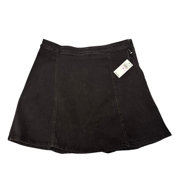 1. State A-Line Black Wash Denim Mini Skirt, size 32 - Picture 1 of 8